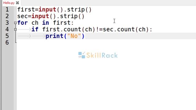 Python - Check if two string values are Anagrams смотреть онлайн