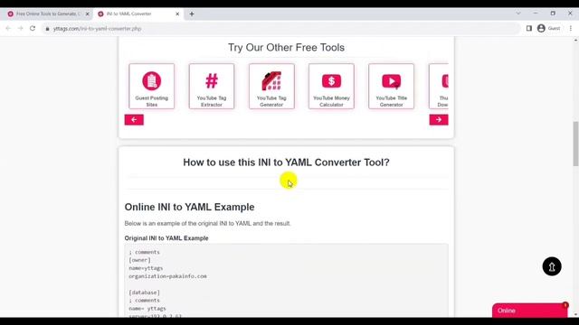 INI to YAML Converter | Convert INI to YAML Online смотреть онлайн