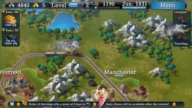 SteamPower 1830 Railroad Tycoon (Gameplay Android) смотреть онлайн