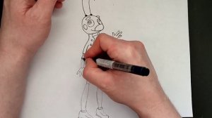 Как нарисовать Кузю из Лунтика