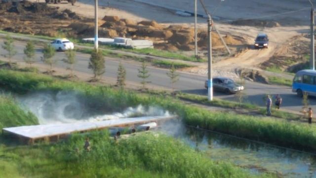 Снос рекламного щита в г. Петропавловске смотреть онлайн