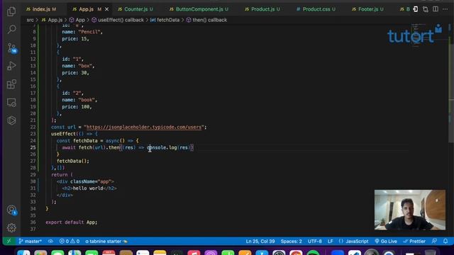 Fetch data using Fetch API in React JS | React JS Tutorial for Beginners | Tutort Academy смотреть онлайн