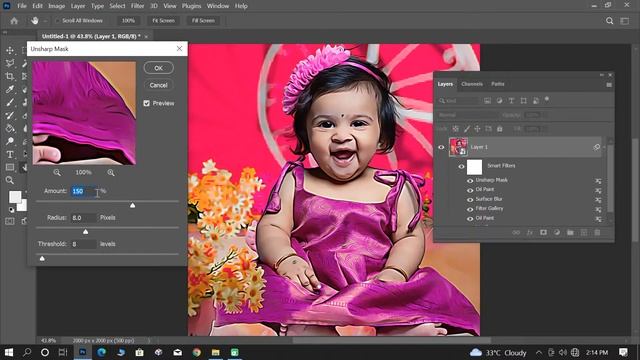 How to Turn Photo to Cartoon Effect with Oil Paint Effect - Photoshop 2023 Tutorial смотреть онлайн