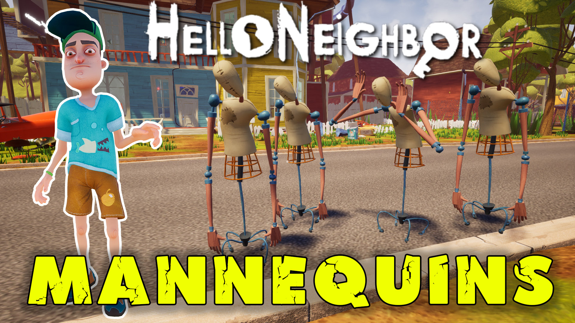 Привет Сосед где найти все манекены| Hello Neighbor finding all mannequins смотреть онлайн