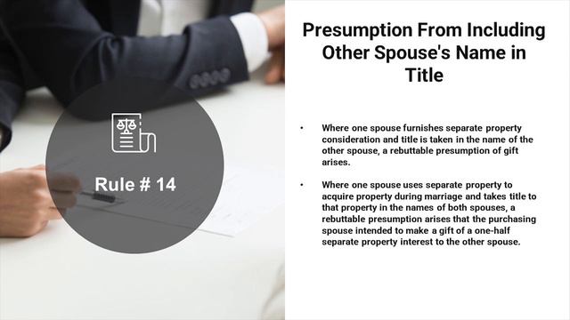 Texas Rules for Charactering Marital Property upon divorce or a probate matter смотреть онлайн