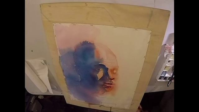 Kanye West watercolor speed painting смотреть онлайн