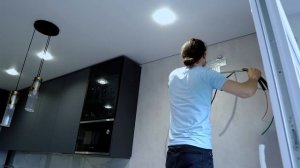 Установка внутреннего блока кондиционера с помпой за ним