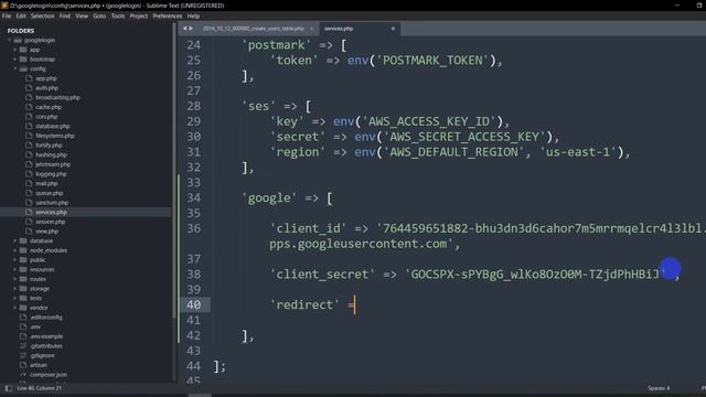 How to Make Login/Sign In with Google Account in Laravel Tutorial смотреть онлайн