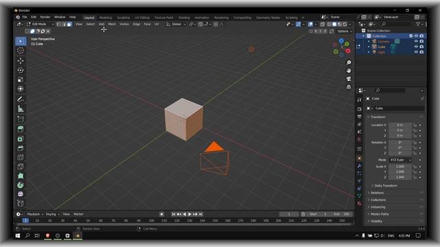 Blender Tutorial: How To Delete Objects In Edit Mode Blender смотреть онлайн