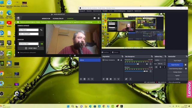 Nvidia Broadcast Kullanımı ve GÖZ TEMASI ÖZELLİĞİ! смотреть онлайн