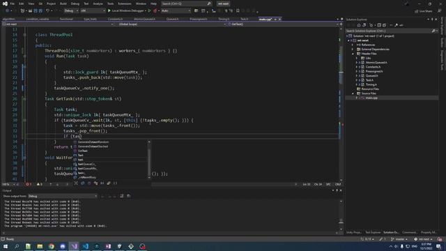 C++ Multithreading [Queuing Task Pool] смотреть онлайн