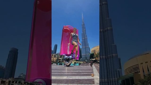 Дубай жжёт! 3D реклама к выходу фильма “Barbie”.