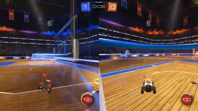 Split Screen Rocket League смотреть онлайн