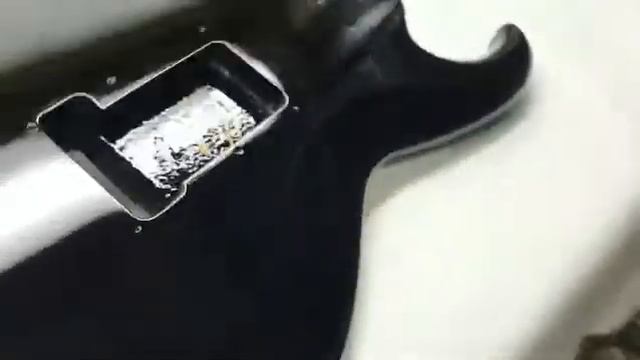 Aria Pro II Guitar Refinish - Jet Black - Sims Custom Shop смотреть онлайн
