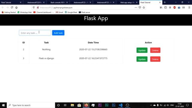 0x13 Deploy the todo app on pythonanywhere.com | Web development | Tamil смотреть онлайн