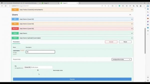 Uploading Images & Logging with Docker Volume in .NET Core Web API Mounting Local Drive to Containe