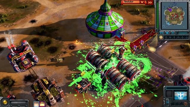 Эпическая баталия пяти игроков в режиме FFA в Red Alert 3 смотреть онлайн