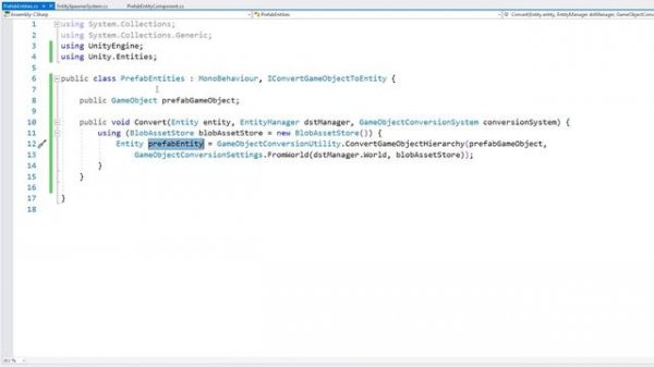 How to Instantiate Prefabs in Unity DOTS (Convert Game Object to Entity)