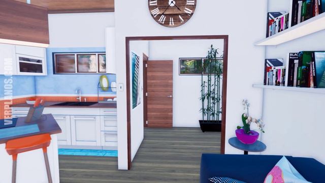 Casa Pequeña, Económica y Moderna de #1 piso y #2 dormitorios смотреть онлайн