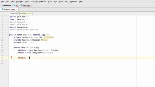 Урок 33 - Java апплет (часть 3, средний уровень). Evil Nerd смотреть онлайн