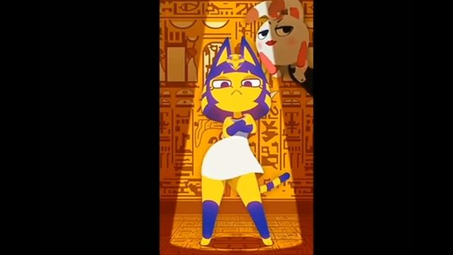 Египетская кошка Анкха танцует