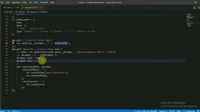 NodeJS HTML to PDF смотреть онлайн