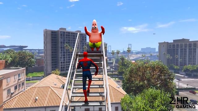 GTA 5 Water Ragdolls Spiderman vs SpongeBob Jumps/Fails #117 (Euphoria physics Funny Moments) смотреть онлайн