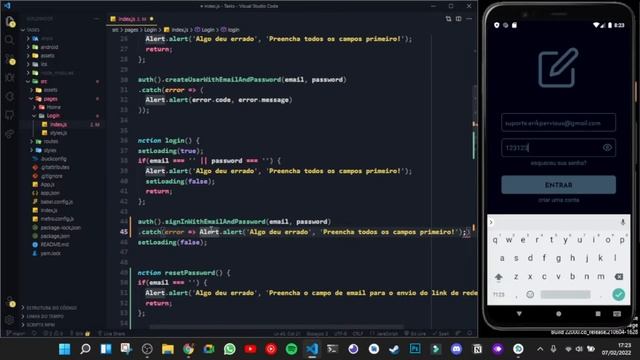 #04 - Criando Header + Redefinição de senha - Projeto Tasks - React Native + Firebase 2022 смотреть онлайн