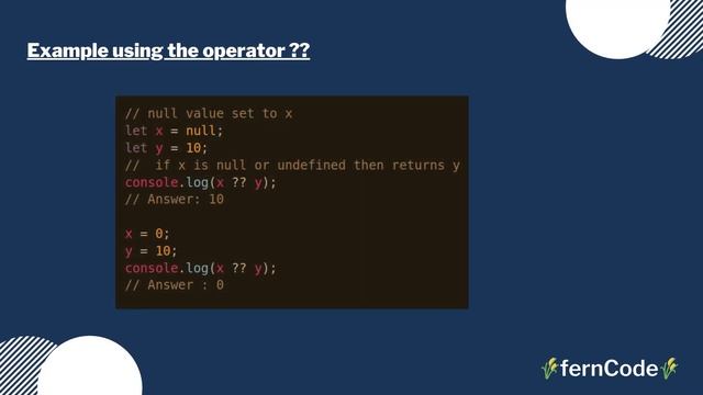 JS Null Coalescing смотреть онлайн