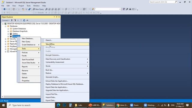 COMP344 LAB8 SQL Server Objects Part1 смотреть онлайн