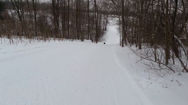 Лыжная трасса в северном бутово. смотреть онлайн