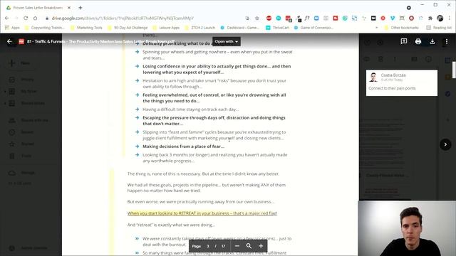 Taylor Welch / Traffic & Funnels | "The Productivity Masterclass" Breakdown (Proven Ads 81/100) смотреть онлайн