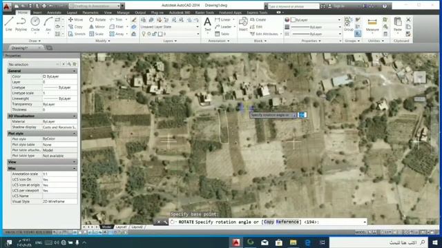 كيفية اسقاط الارضي وكيفيه التعامل مع المخطط والصوره الجوية بالمعالم عن طريق Autocad raster design смотреть онлайн