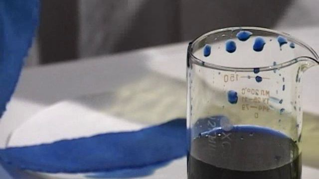 Химия. Опыты. Неорганика. Взаимодействие хлора с органическими красителями