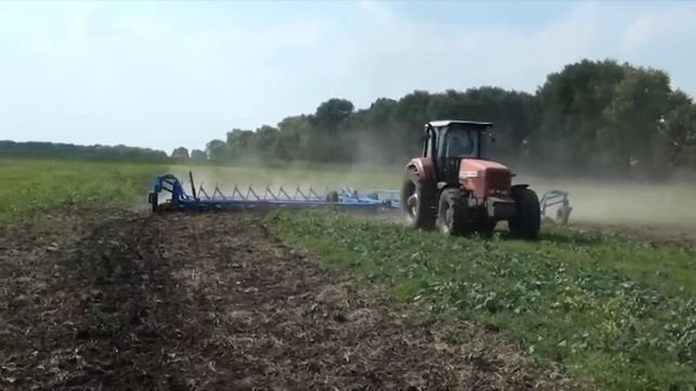 Лущильник дисковый гидравлический ЛДГ 15М | ХТЗ Т 150 | Уманьферммаш смотреть онлайн