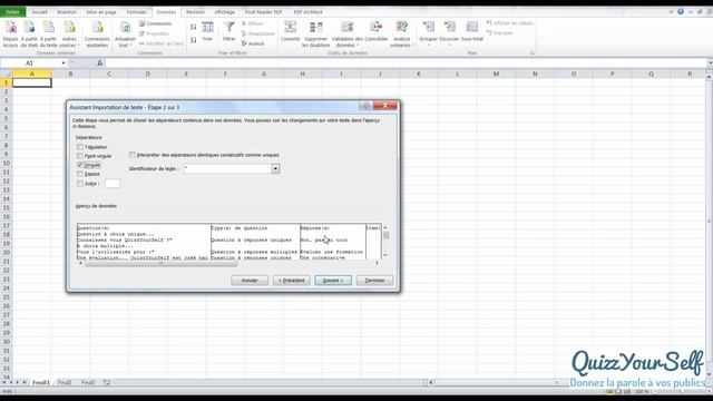 Tutoriel QuizzYourSelf - Importer correctement un fichier .csv dans Excel et LibreOffice смотреть онлайн