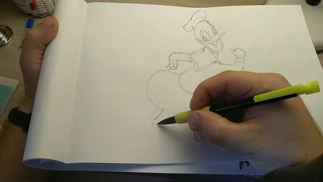 Рисуем Донольд Дак/Donald Duck/как нарисовать смотреть онлайн