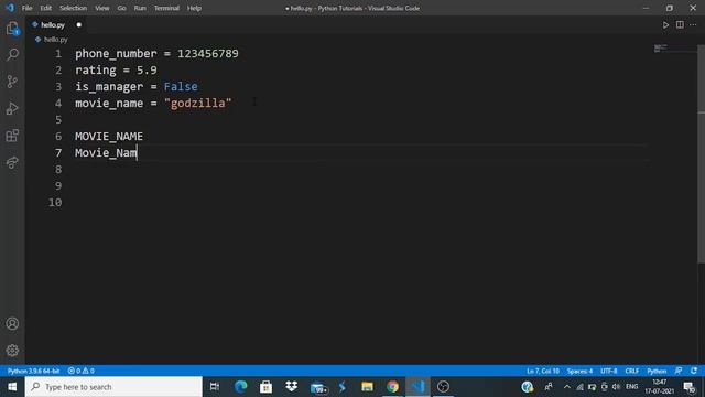 How to name a variable | Python Crash Course in Tamil (pt-10) смотреть онлайн