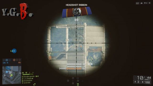 BF4 M98B Single Round Highlights 44-10 Obliteration Defense смотреть онлайн