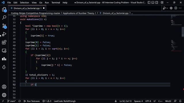 Divisors of a factorial || C++ Interview Questions || Factorial of Number @BeingActual смотреть онлайн