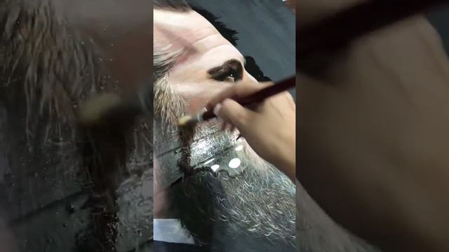 Покрываю лаком, Картина выполнена акриловыми красками смотреть онлайн