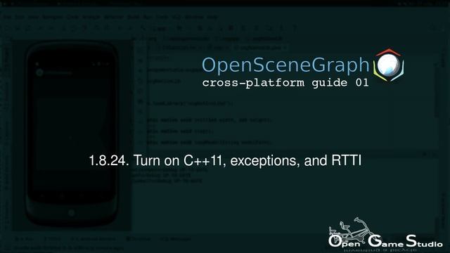 1.8. Build and run sample OSG application under Android. OpenSceneGraph cross-platform guide 01 смотреть онлайн