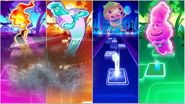 Pixar Elemental- Ember (Fire)🆚 Wade (Water)🆚 Clod (Ground)🆚 Gale Cumulus (Cloud)🎶 Who is the Best? смотреть онлайн