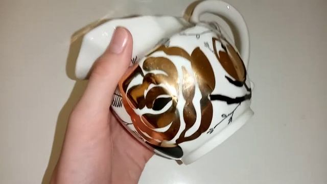 Чайный сервиз Золотая роза, Вербилки.