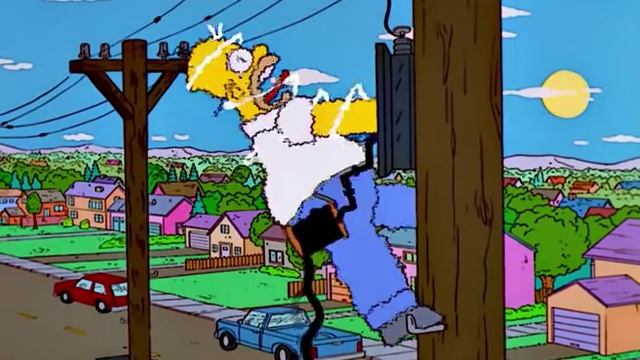 Симпсоны Гомер на столбе смотреть онлайн