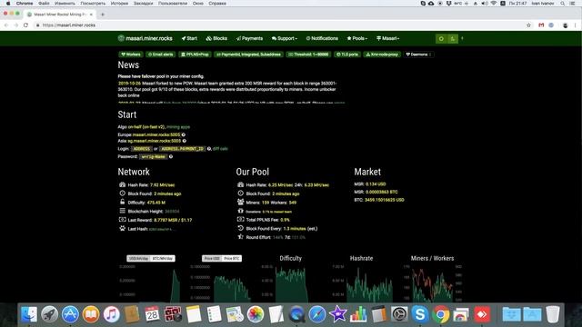 Майним монету Masari после хардфорка на картах AMD смотреть онлайн