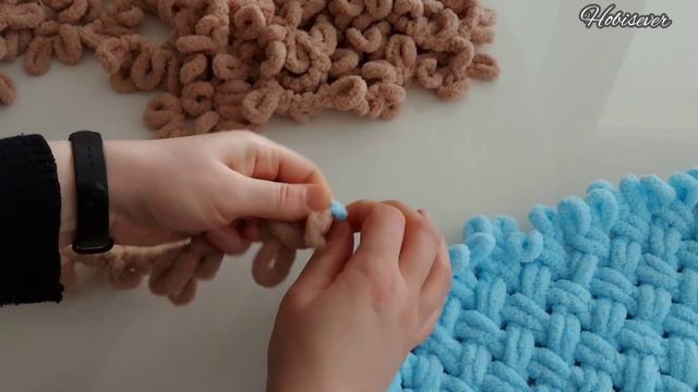 Loop Yarn Knit Blanket Adding A New Color / How To Make A Loop Yarn Knitting Baby Blanket