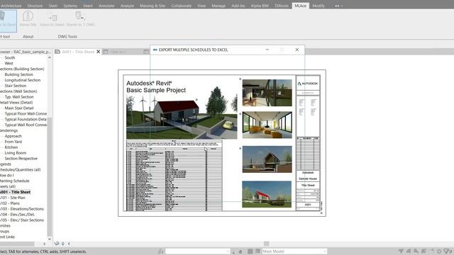 Revit add in Export schedules to Excel V1.2.0 (export images, combine,...) смотреть онлайн