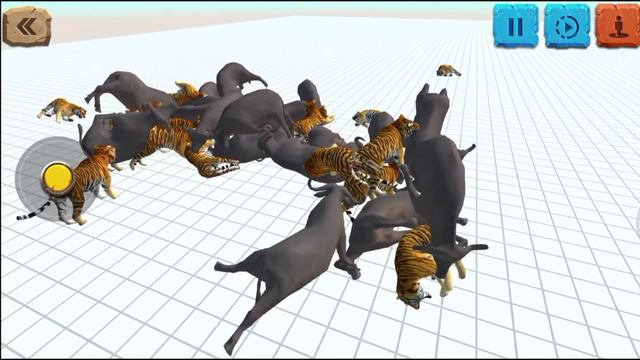 TIGERS VS BUFFALO || HARIMAU KALAH??! - Animal Revolt Battle Simulator Android Gameplay смотреть онлайн