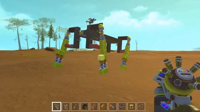 Scrap Mechanic. Шагоход. Ноги без лагов и пробоев смотреть онлайн